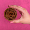 Valentines Day Cookie Stamp - Customizable Baked With Love Hearts
