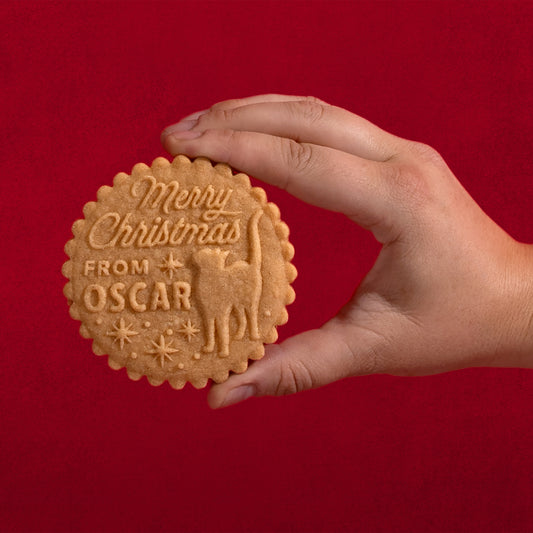 Custom Pet Name Christmas Cookie Stamp - Cat