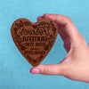 Forever Grateful Heart Cookie Stamp (Custom)