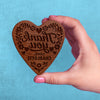 Thank You Heart Cookie Stamp (Custom)