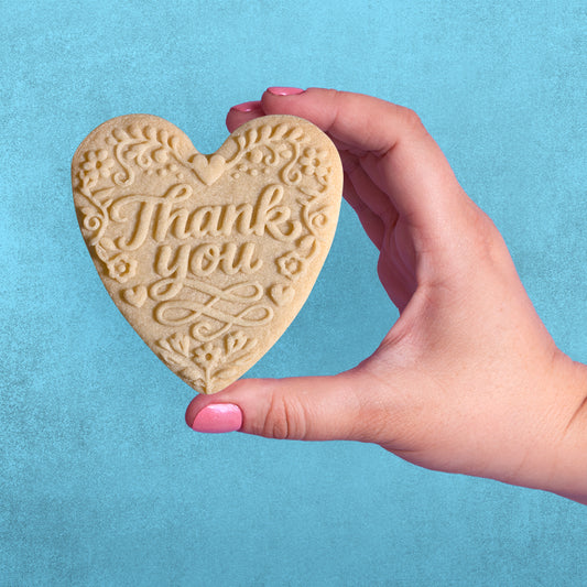 Thank You Heart Cookie Stamp
