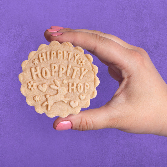 Embossed Easter Cookie Stamp - Hippity Hoppity