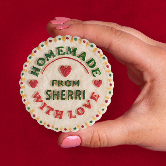 Custom Christmas Cookie Press Embosser - Design #6