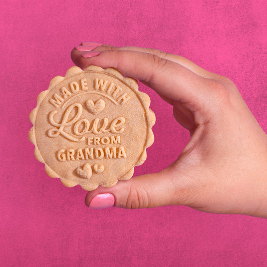 Customizable Made With Love Cookie Stamp