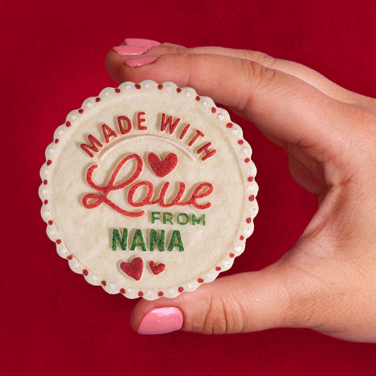 Custom Christmas Cookie Press Embosser - Design #7