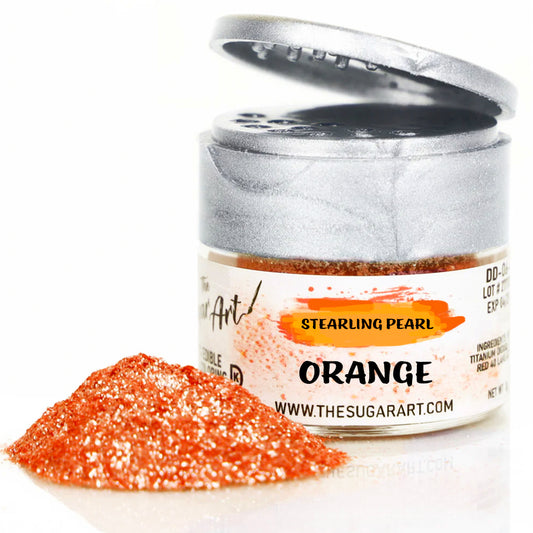 Orange Edible Glitter
