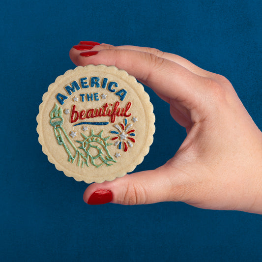 America The Beautiful Lady Liberty Cookie Stamp