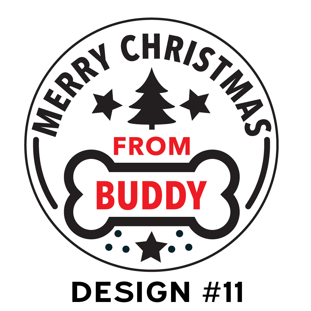 Custom Pet Name Christmas Cookie Stamp - Cat