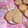 Embossed Birthday Cookie Stamp - "HBD" HAPPY BIRTHDAY
