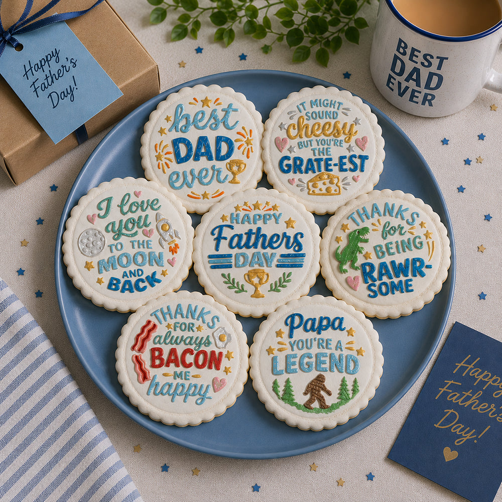 Moon and Back Cookie Stamp