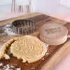 Custom Embossed Wedding Cookie Stamp - Design W1