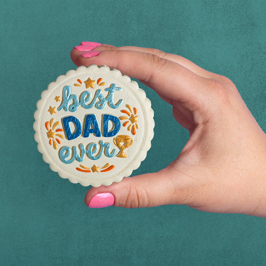 Customizable Best "Dad" Ever Cookie Stamp
