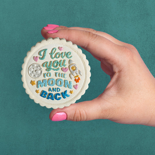 Moon and Back Cookie Stamp