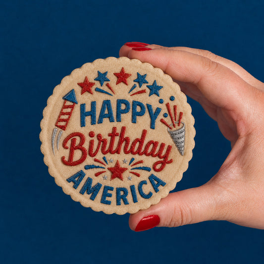 Happy Birthday America Cookie Stamp
