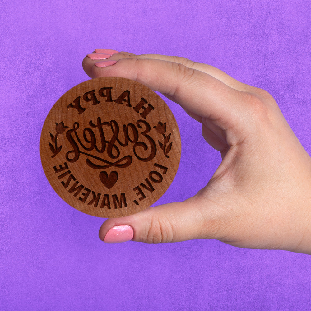 Embossed Easter Cookie Stamp - Add Custom Name