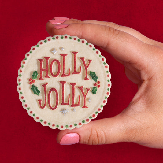 Christmas Cookie Press - Holly Jolly