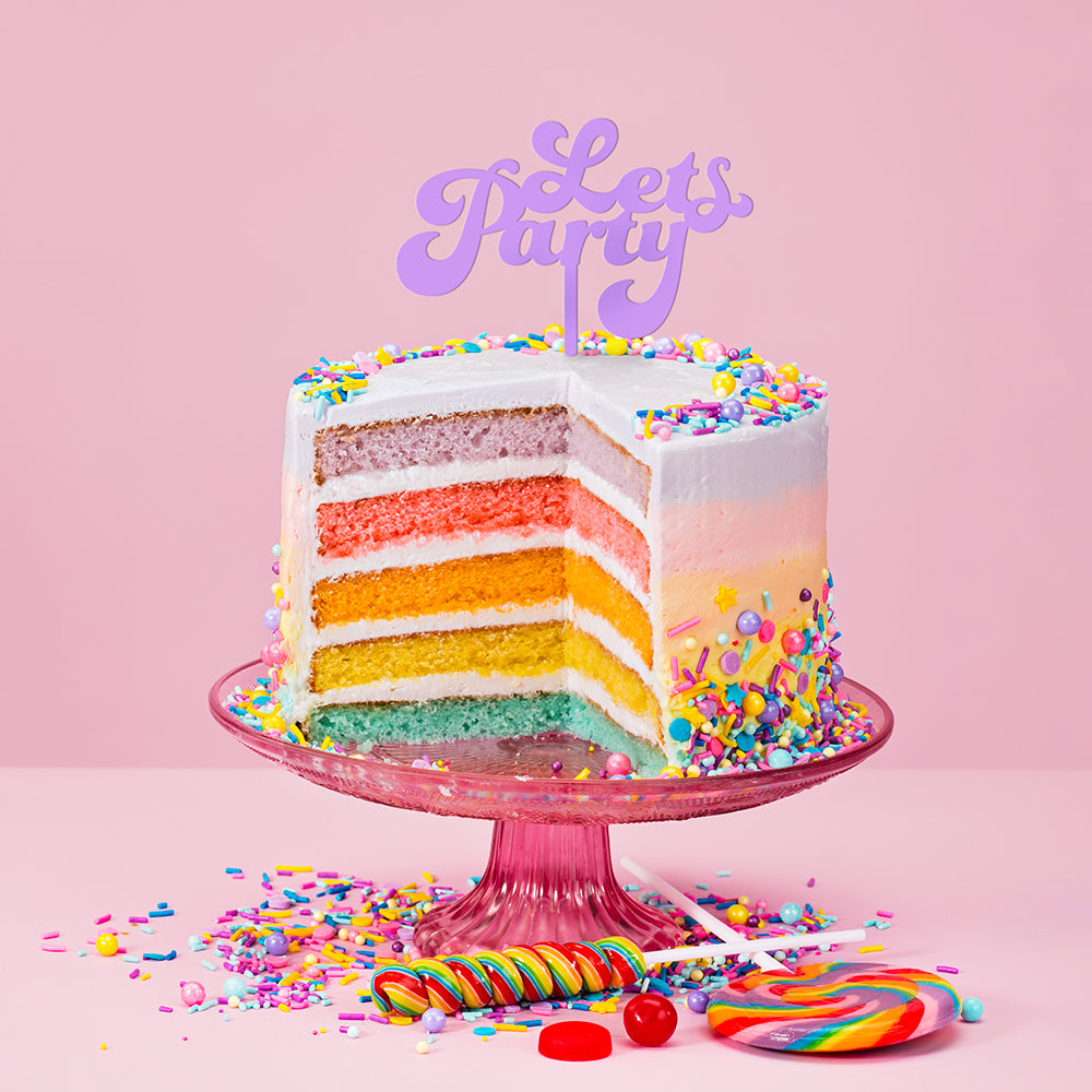 Let's Party Cake Topper