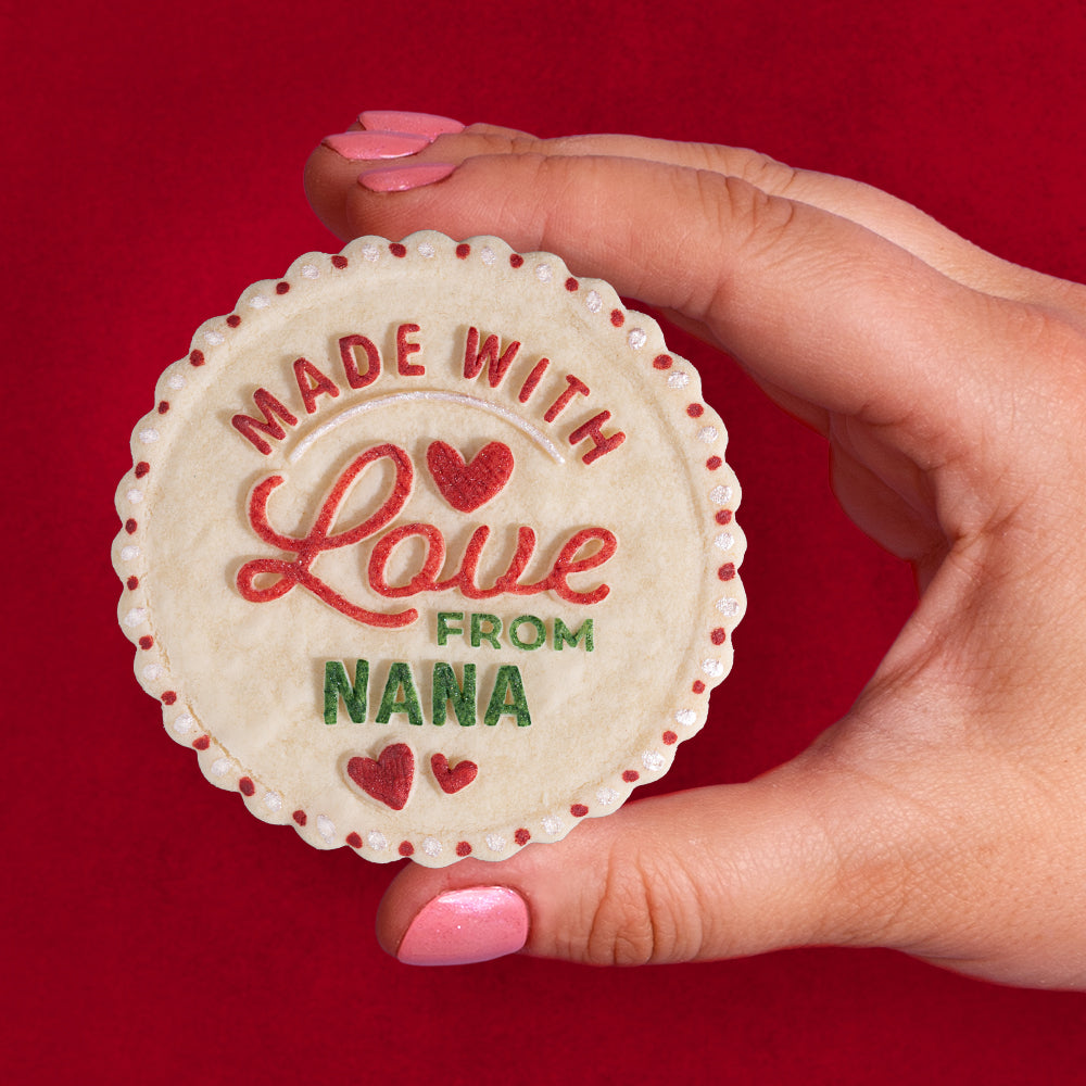 Custom Christmas Cookie Press Embosser - Design #7
