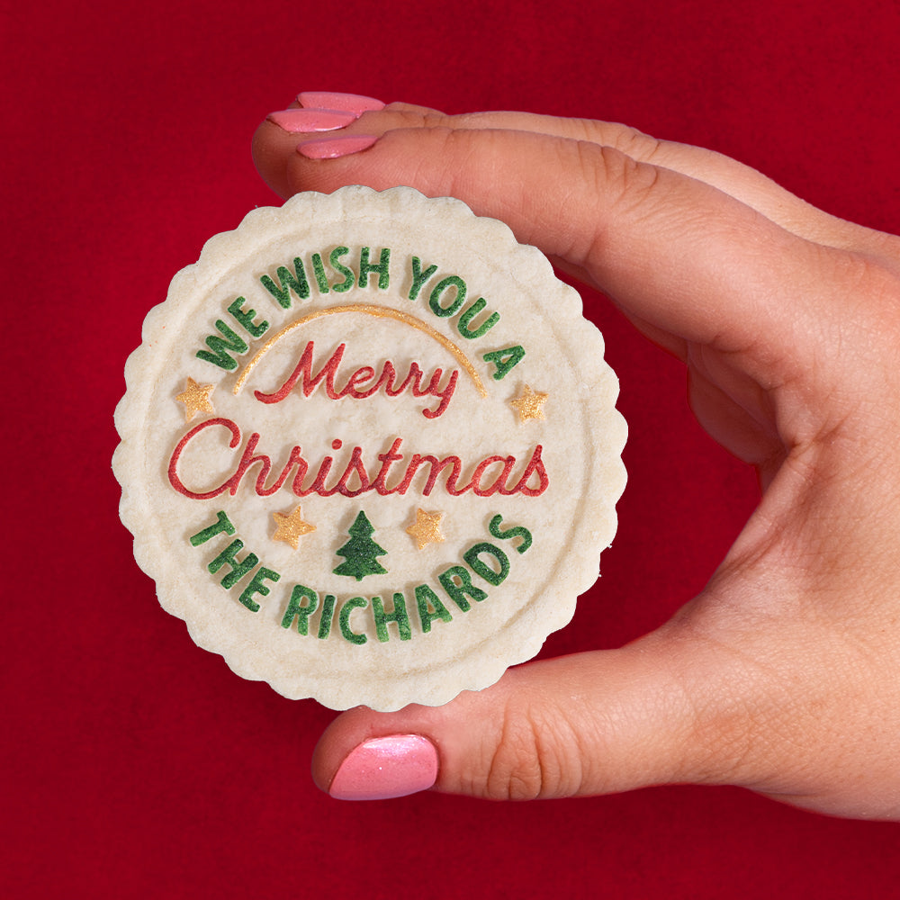 Custom Christmas Cookie Press Embosser - Design #1