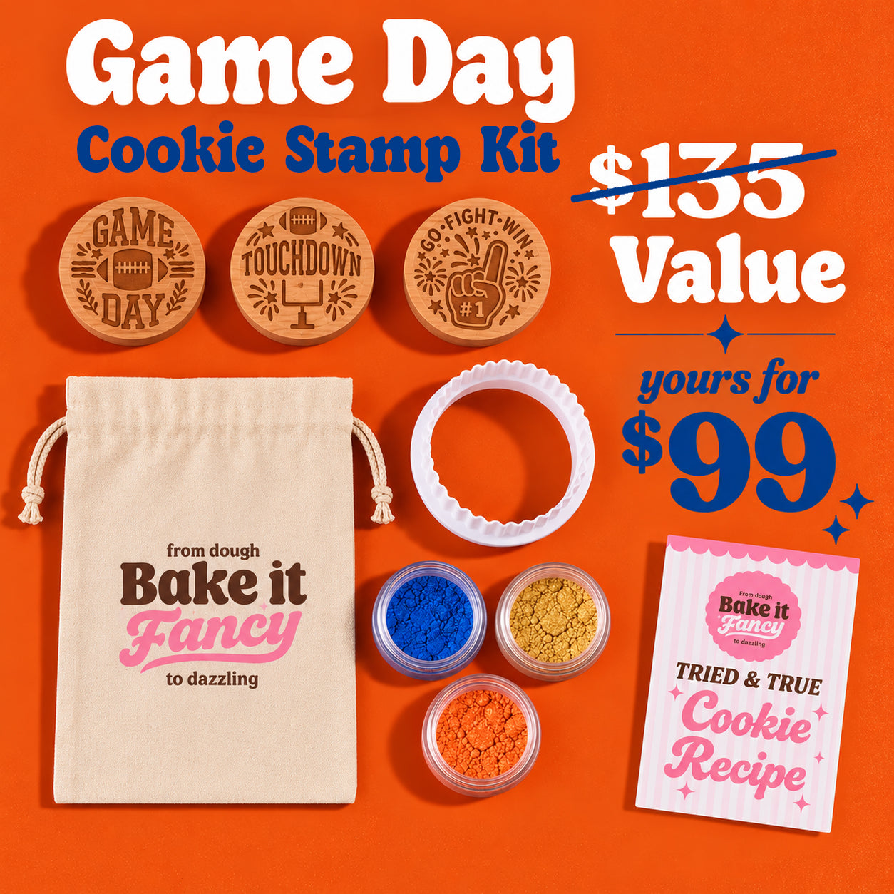 Blue & Orange Game Day Kit