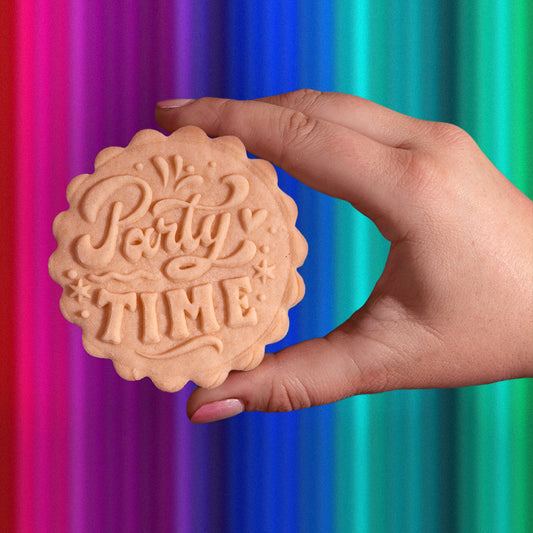 Embossed Birthday Cookie Stamp - Party Time