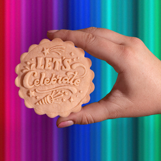 Embossed Birthday Cookie Stamp - Let's Celebrate