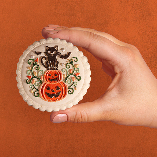 Pumpkin Patch Kitty Cookie Stamp