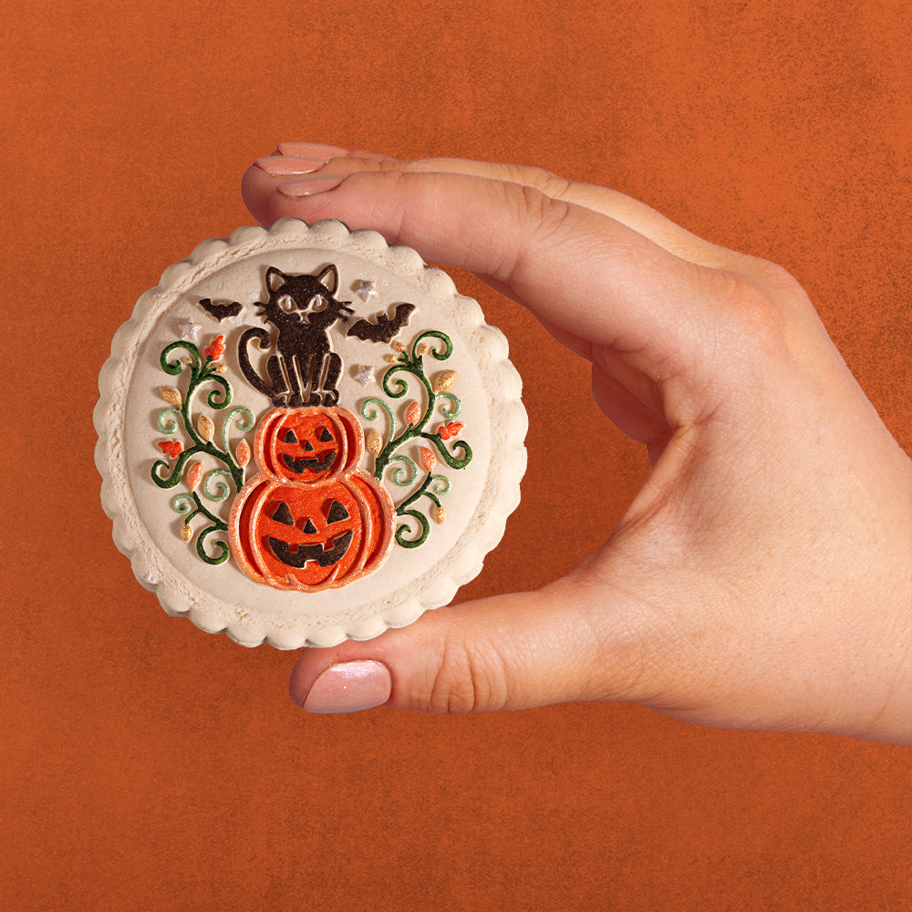 Pumpkin Patch Kitty Cookie Stamp