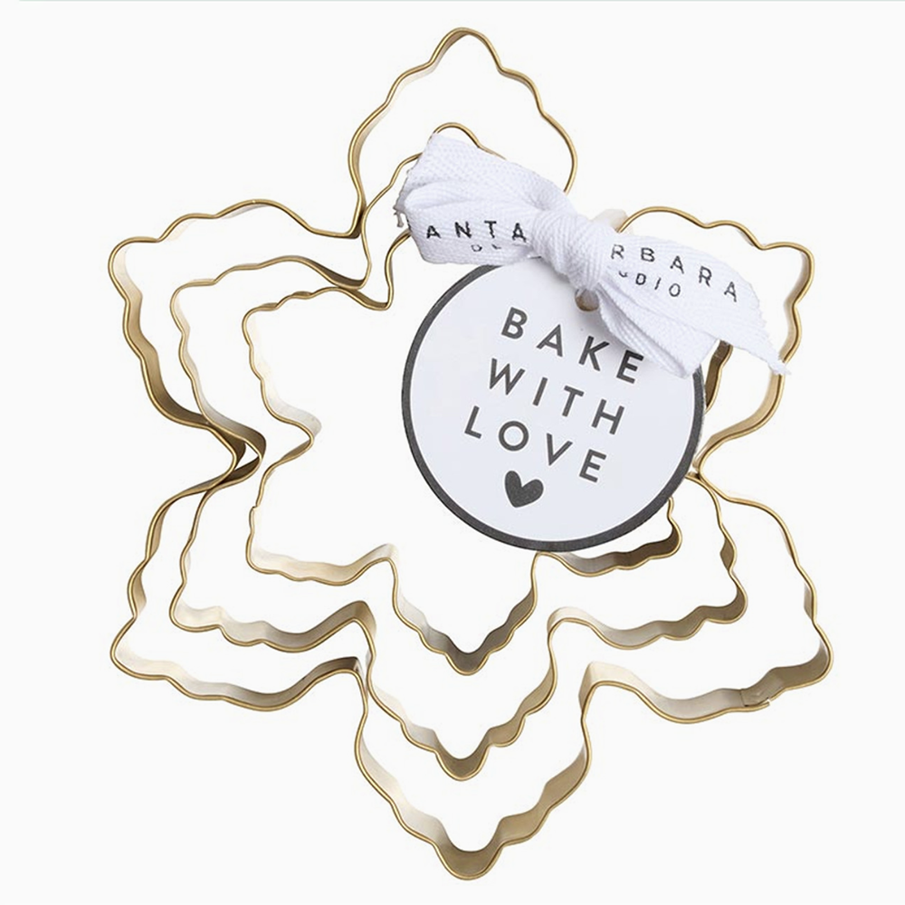 Gold Snowflake Cookie Cutters