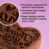 Thank You Heart Cookie Stamp (Custom w/ LONG TEXT)