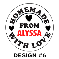 Embossed Valentines Day Cookie Stamp - Homemade With Love