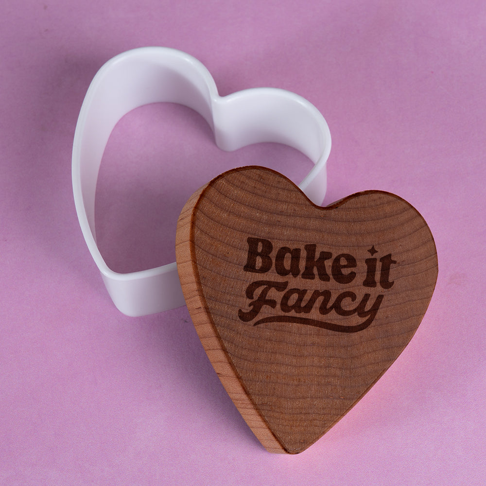 Thank You Heart Cookie Stamp (Custom w/ LONG TEXT)