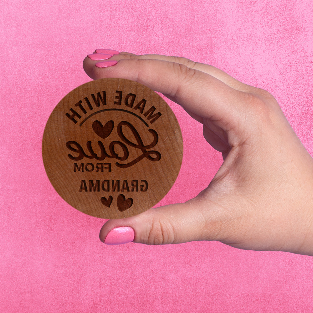 Customizable Made With Love Cookie Stamp